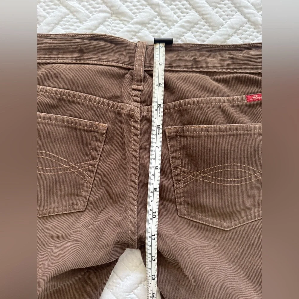 NWT Vtg RED TAG Abercrombie & Fitch Corduroy Flare Pants Y2K Deadstock Brown 2 - Picture 12 of 13